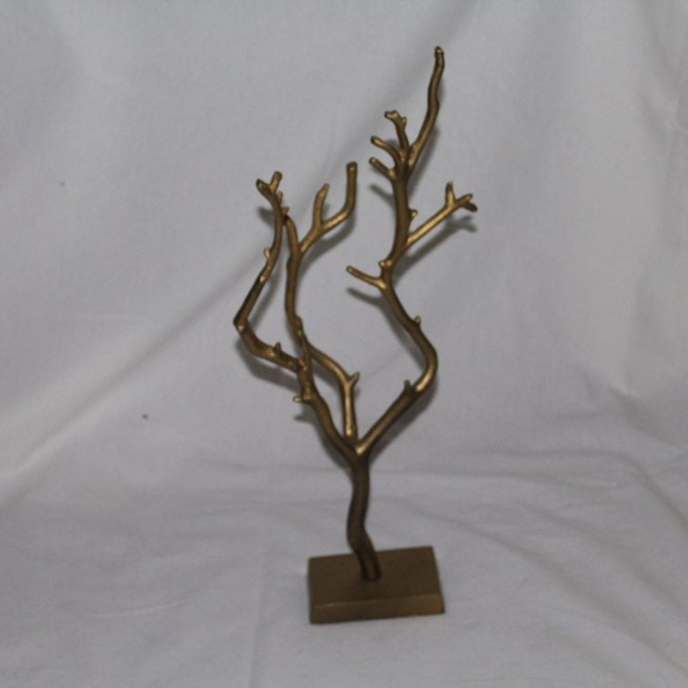 Gold jewelry decorative tree stand